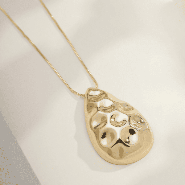 Colar Gota Texturizada