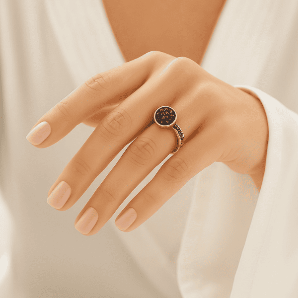 Anel Zircônia Preto